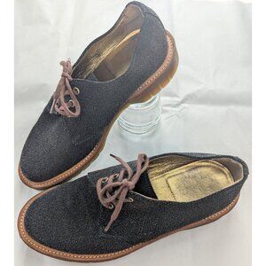 Dr. Martens Farrah 1461 Oxford Black with Gold Glitter | UK 5 / US 7